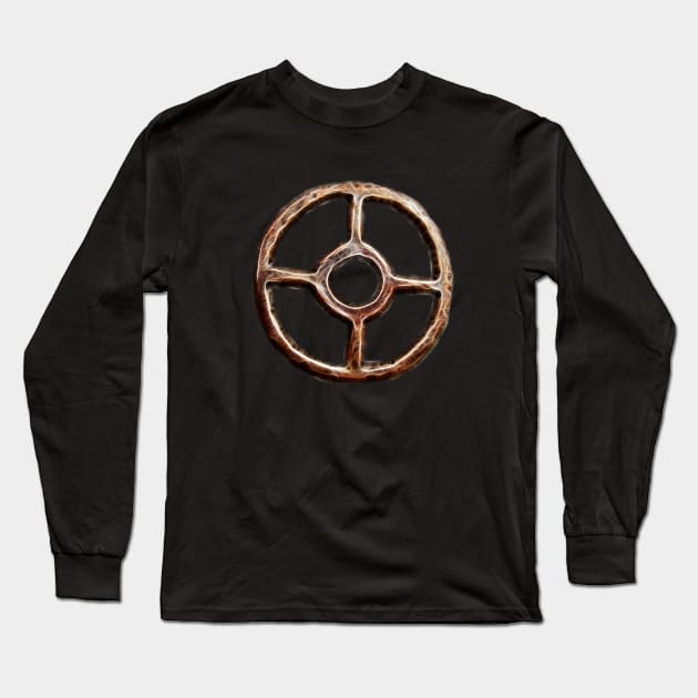 Taranis Wheel Long Sleeve T-Shirt by Jonthebon